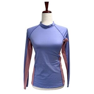 Patagonia Small Women's Swim Shirt Micro Swell Rashguard Color Violet Blue